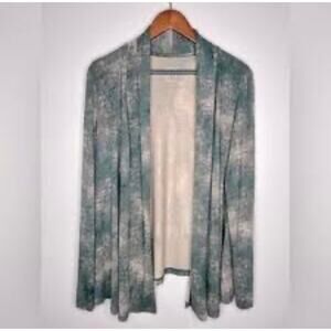 Logo Layers by Lori Goldstein Women's Open Cardigan Size S